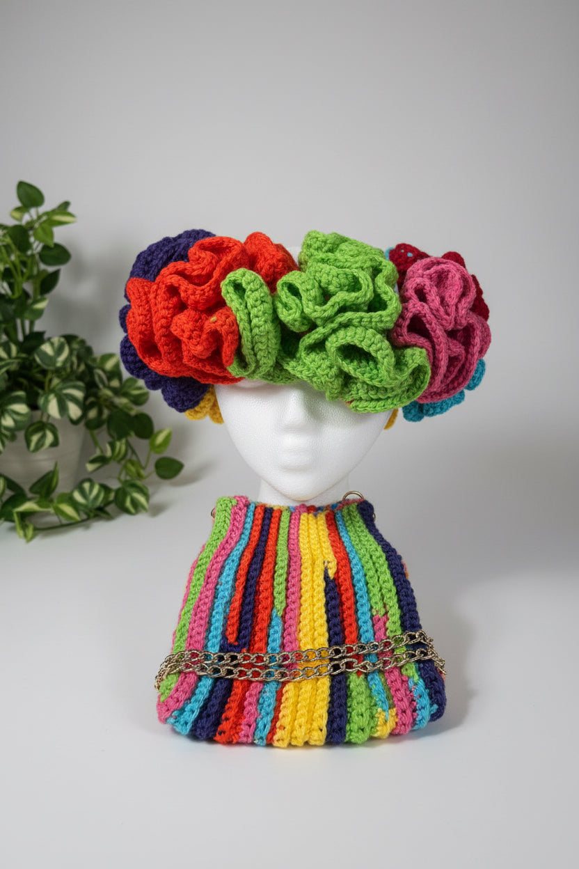 Fiesta inspired ruffle headband (elastic band) 