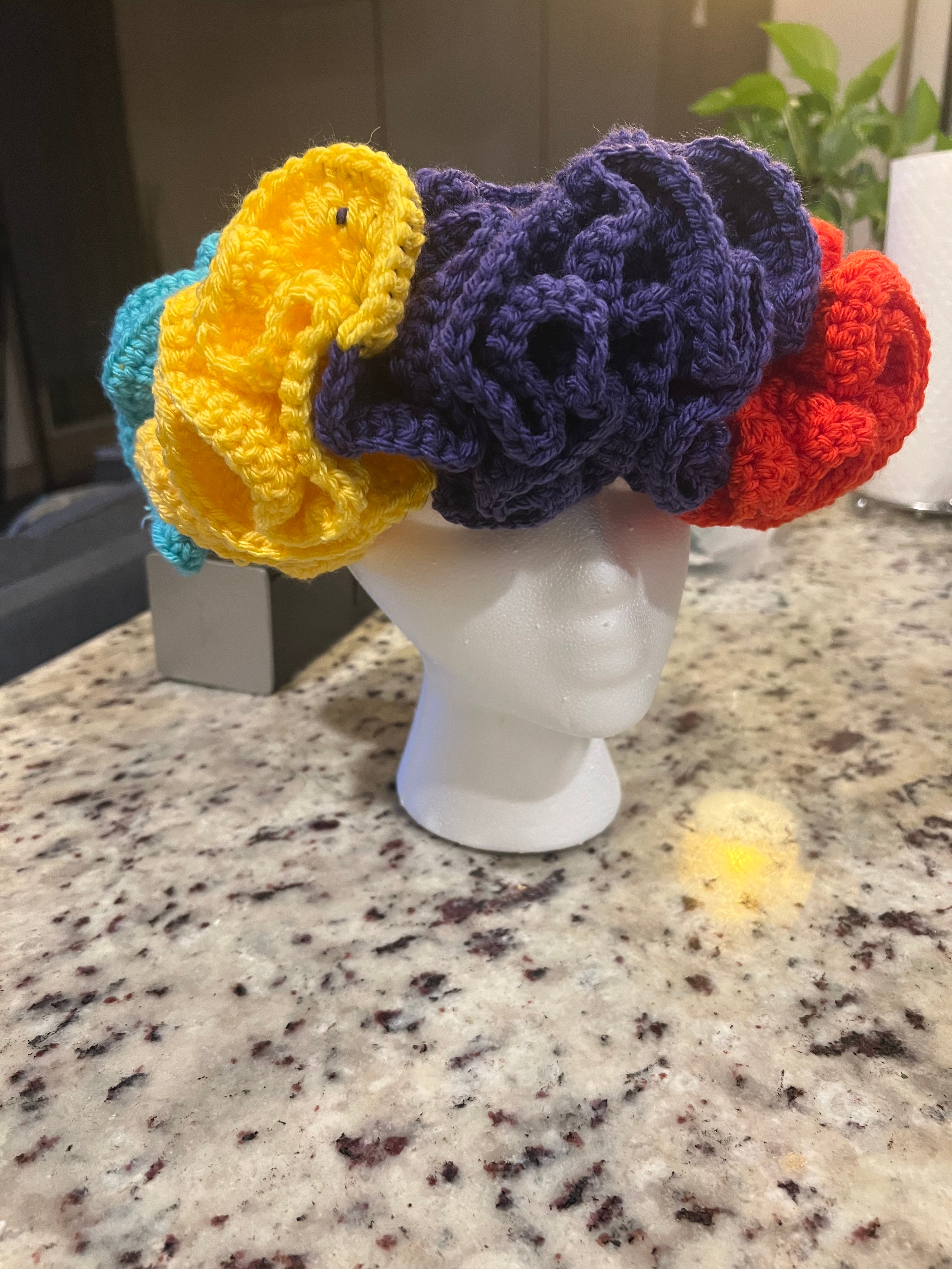 Crochet Ruffle Headband Custom