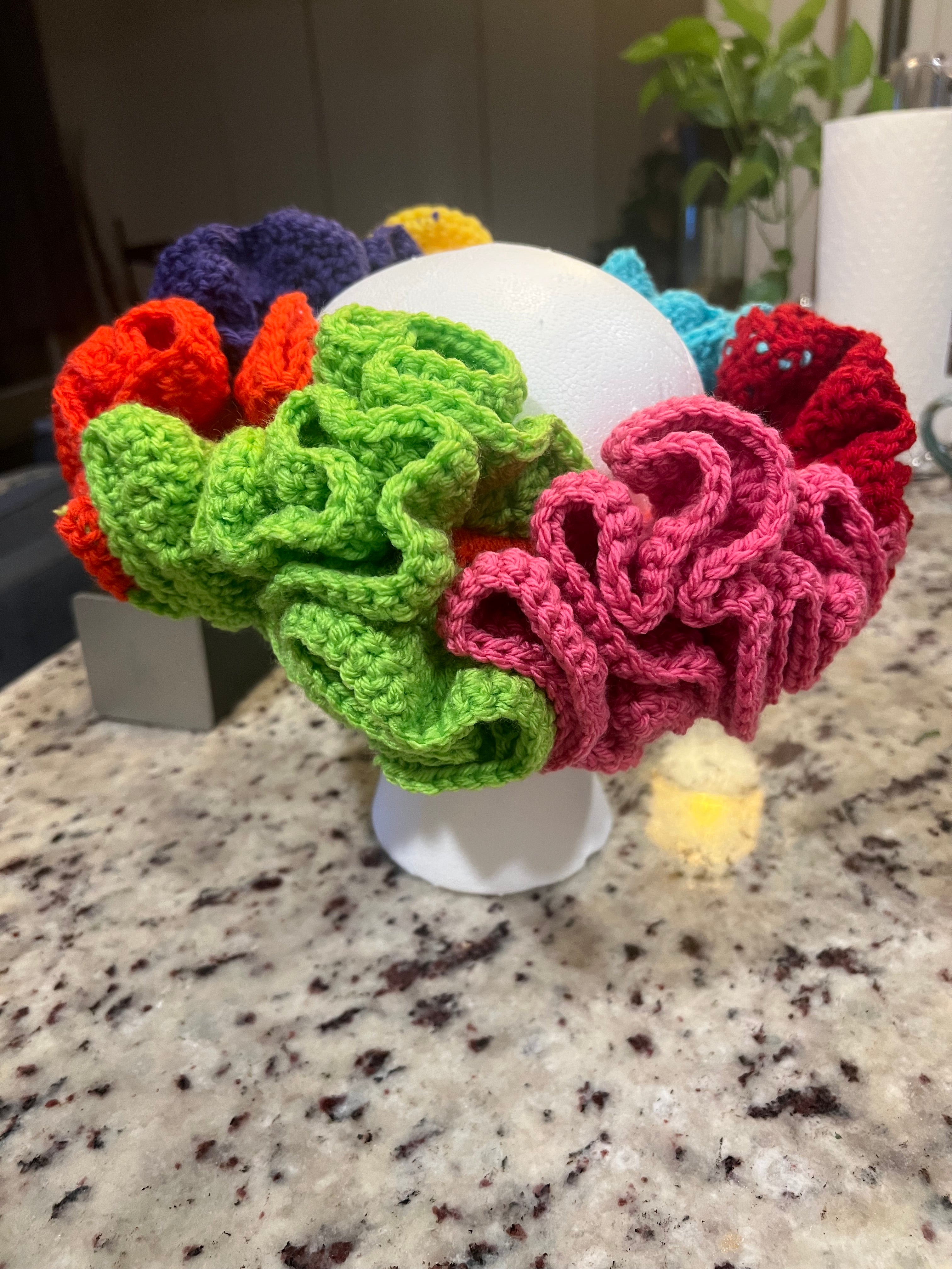 Crochet Ruffle Headband Custom