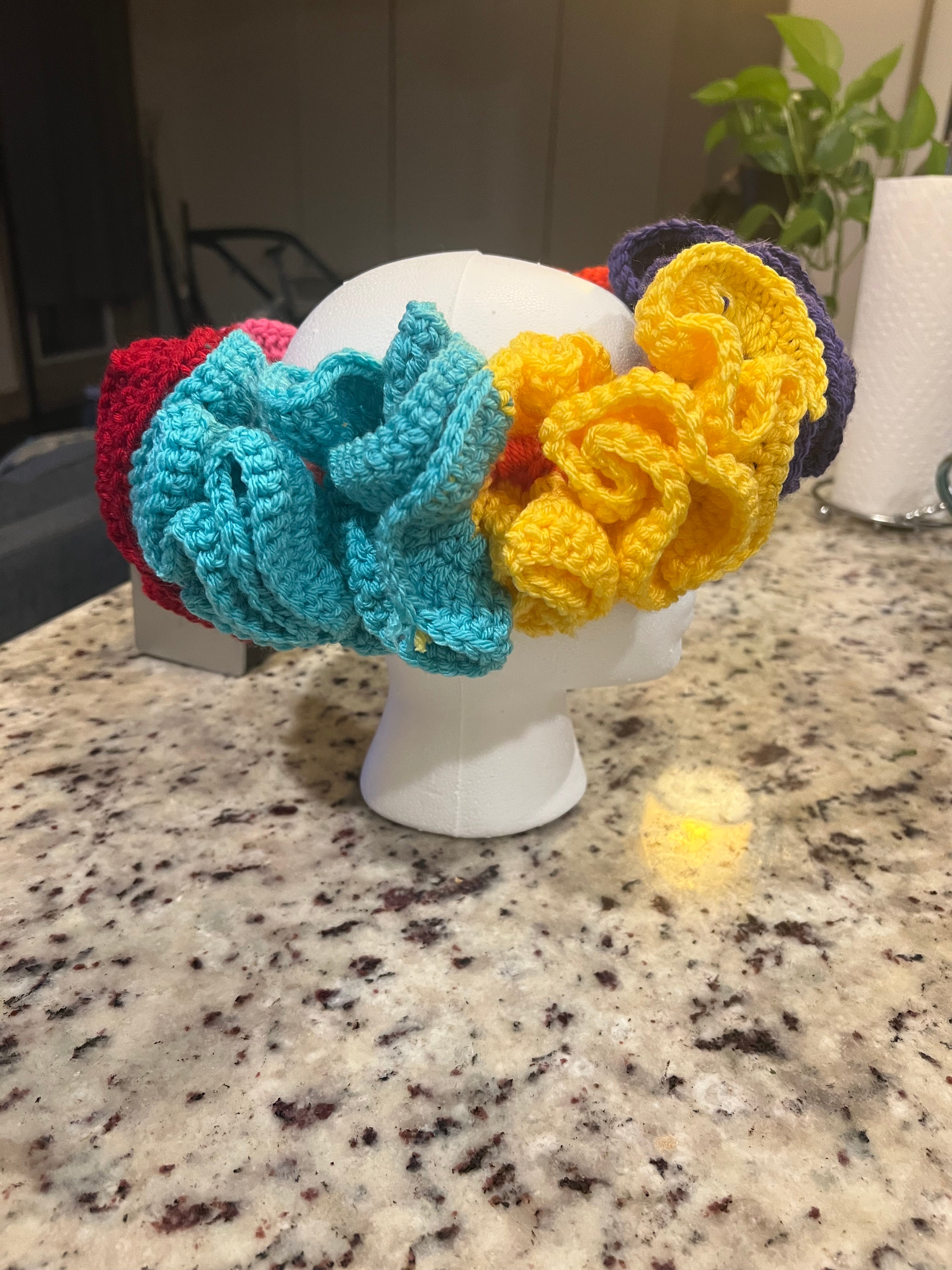 Crochet Ruffle Headband Custom